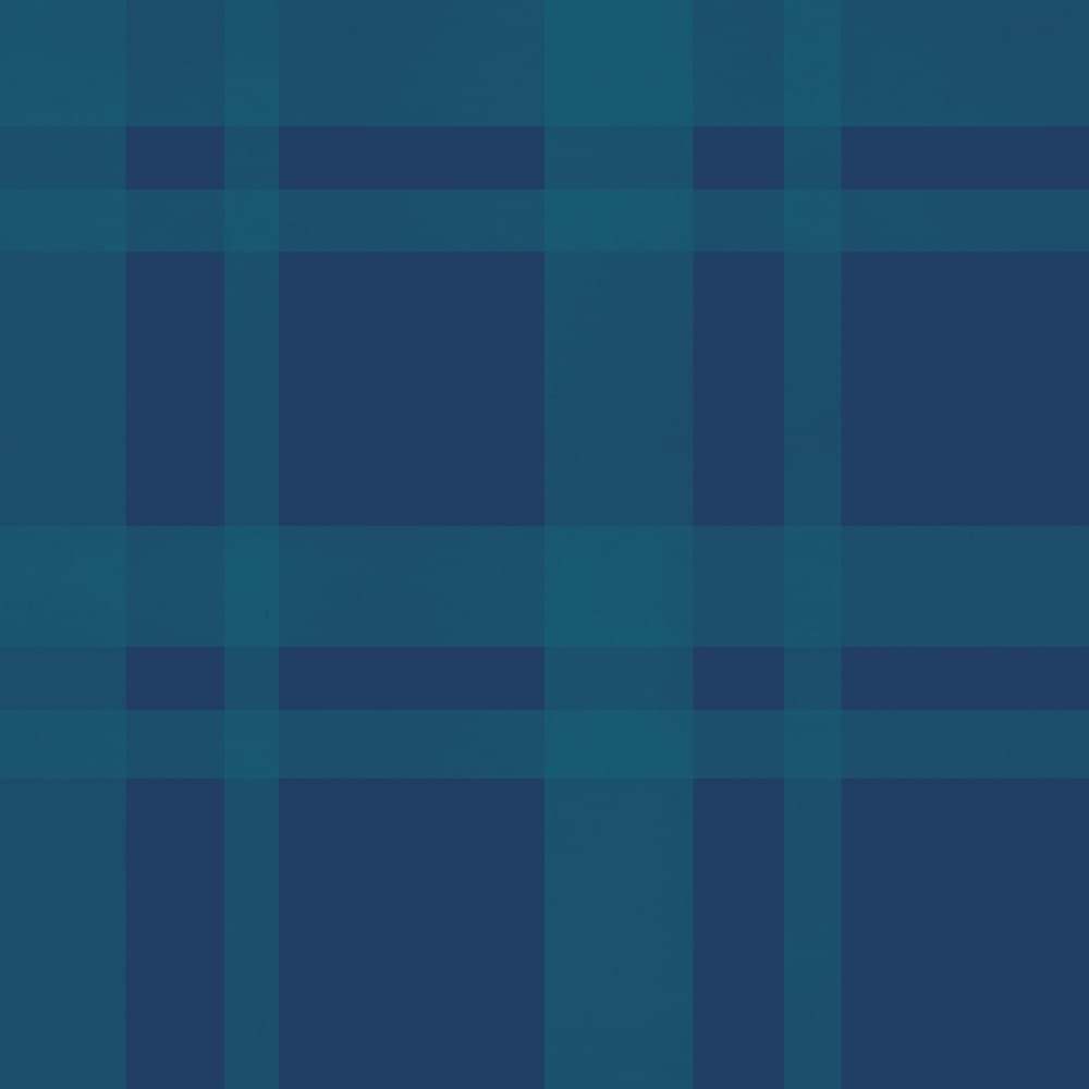 Deep Blue Plaid Grid by Charlotte Trudgett — canvas wall art