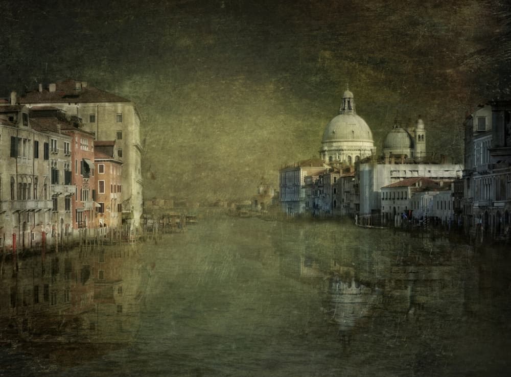Historic Venice Canal by Joan Blease — canvas wall art