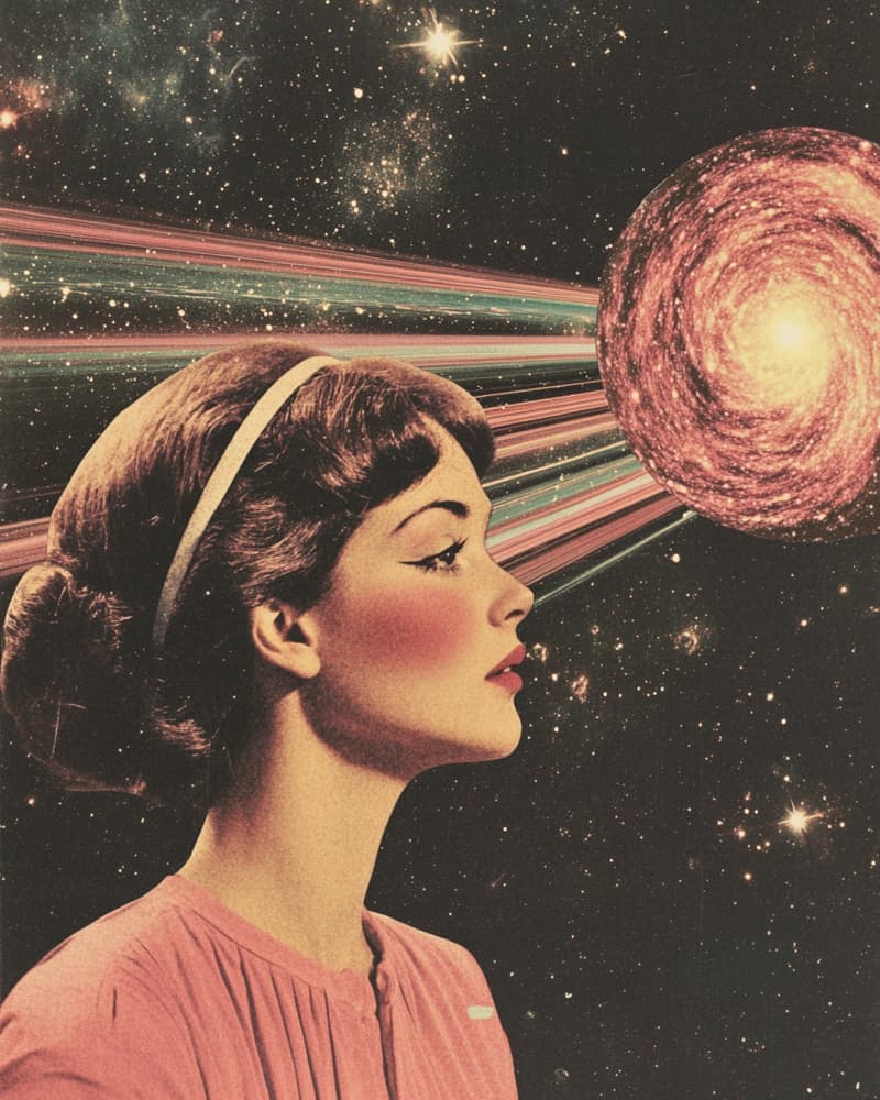 Vintage Space Dream by Samantha Hearn — canvas wall art