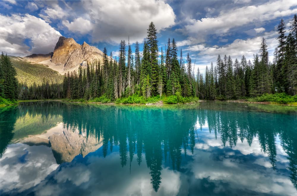Turquoise Lake Reflection