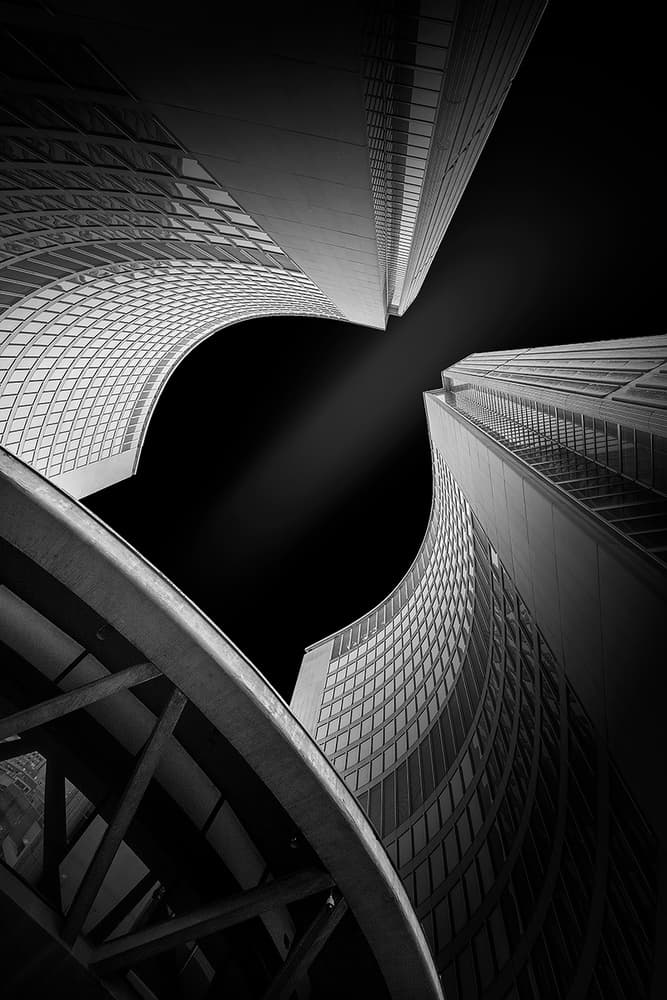 Modern City Curves by Henry Zhao — canvas wall art