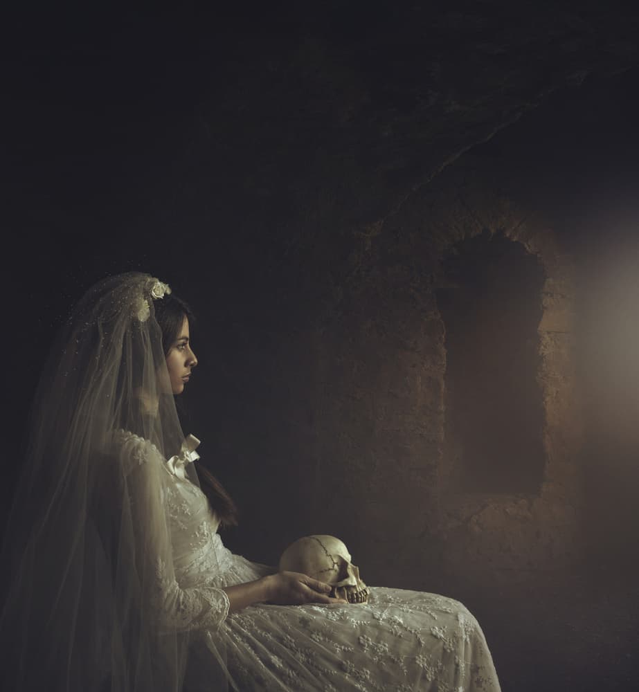 Gothic Bride Contemplating by Magdalena Russocka — canvas wall art