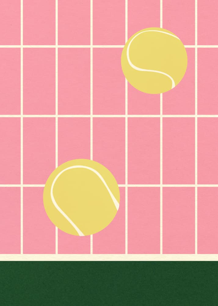 Tennis Kitchen by Rosi Feist — canvas wall art