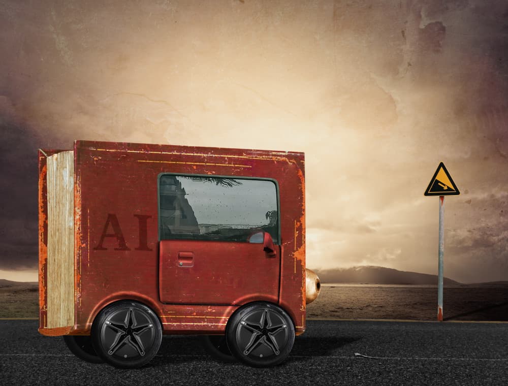 AI Road Ahead by Biao Huang — canvas wall art