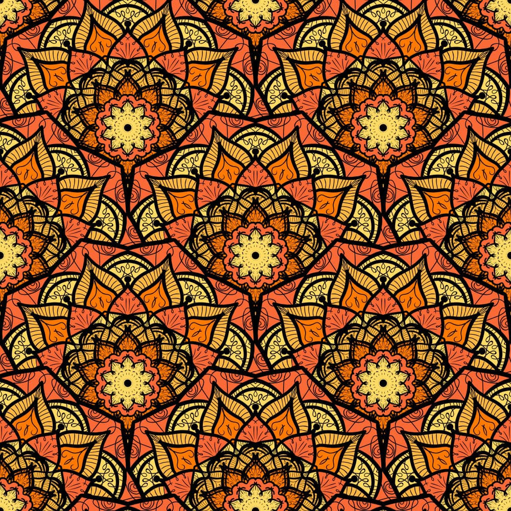 Bohemian Mandala Pattern by Marika Barsrsind — canvas wall art