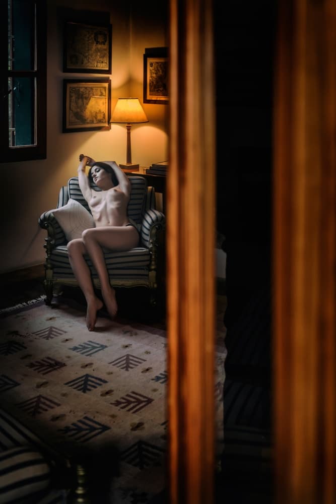 Relaxed Nude Glow by Fabrizio Micheli — canvas wall art