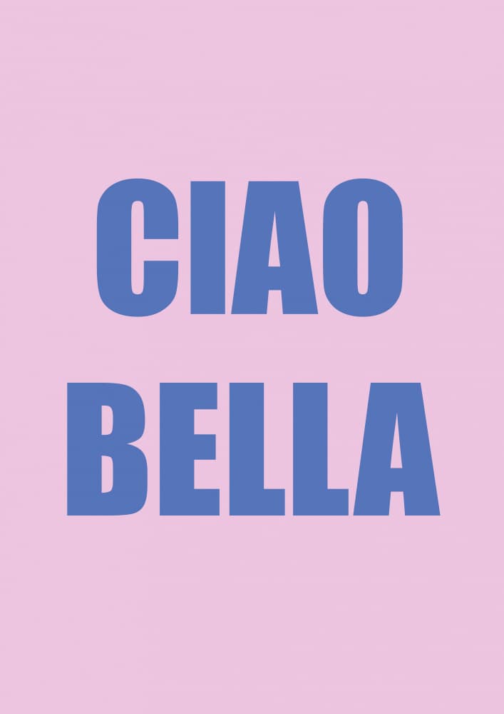 Ciao Bella Pink by Talitha McQueen — canvas wall art