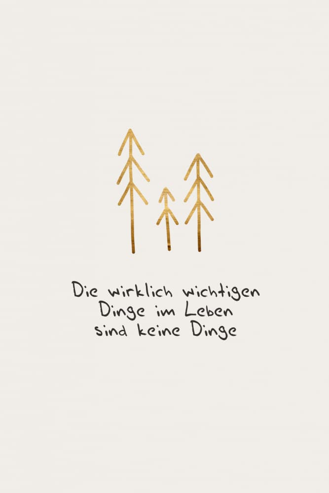 Die Wichtigen Dinge Im Leben by Kubistika — canvas wall art