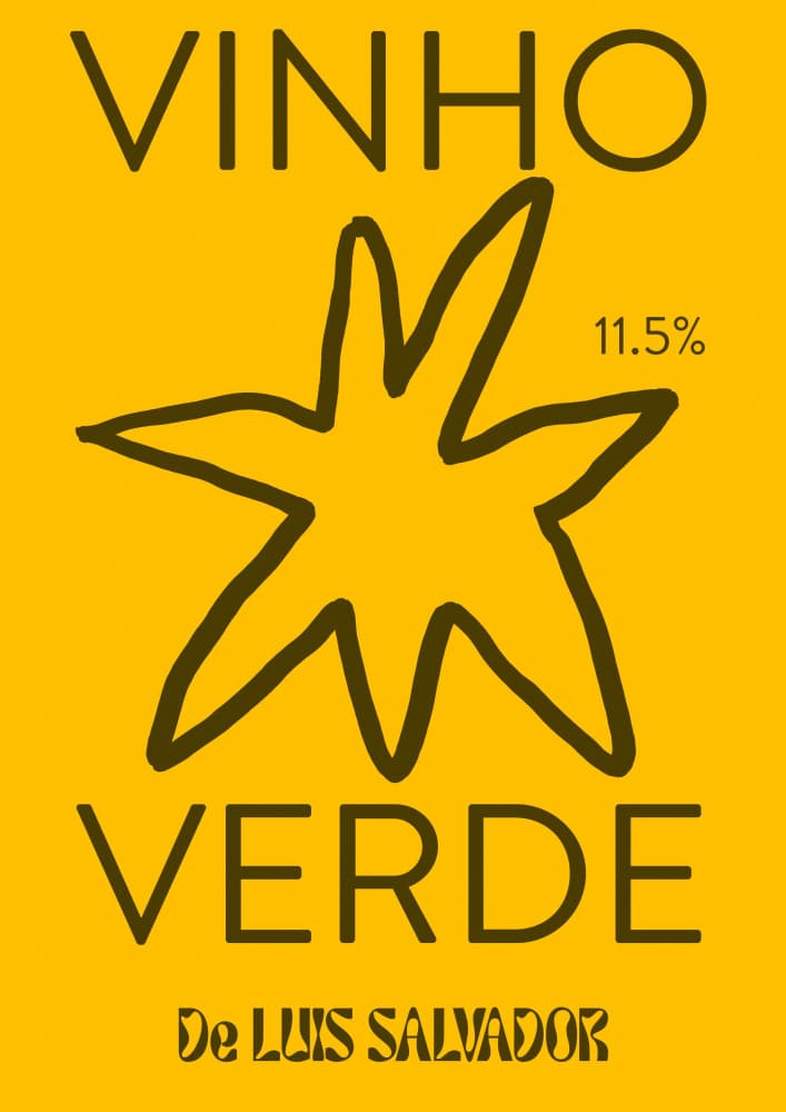 Vinho Verde Yellow Label by Emma Make — canvas wall art