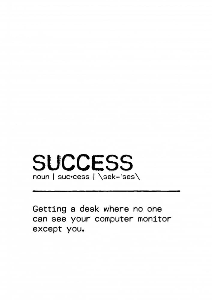 Funny Success Definition by Orara Studio — canvas wall art
