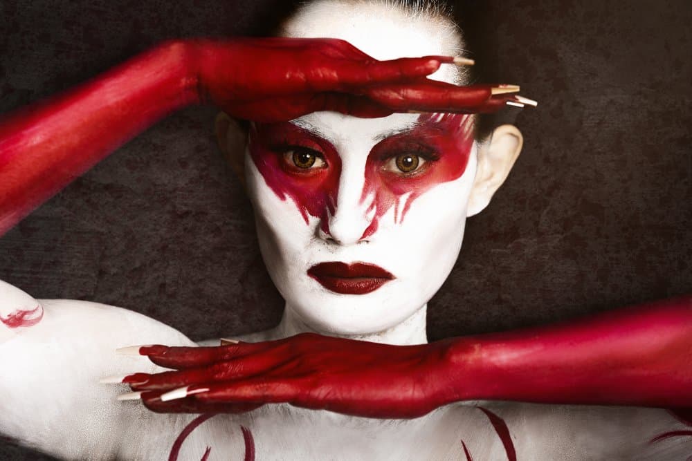 Ashley Tan - Body paint by Srikanth Gumma — canvas wall art
