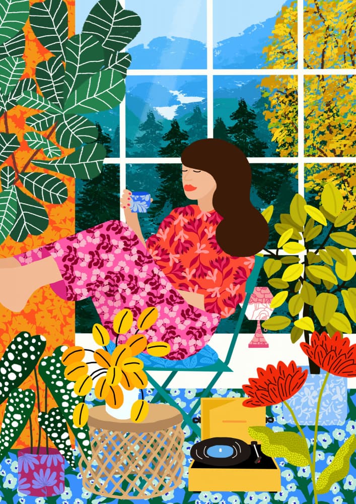 Listening To the Sound of Nature by Rafaela Mascaro — canvas wall art