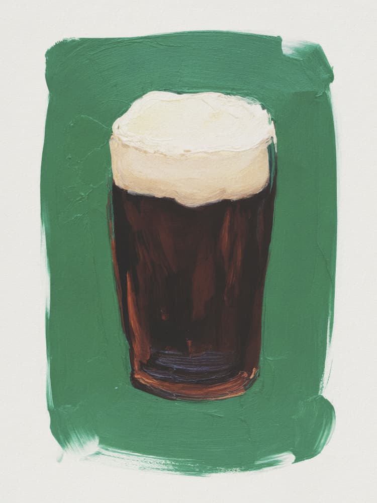 Irish Stout Pint by Andreas Magnusson — canvas wall art