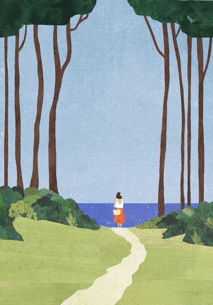 Path To The Ocean by longwayhome — canvas wall art