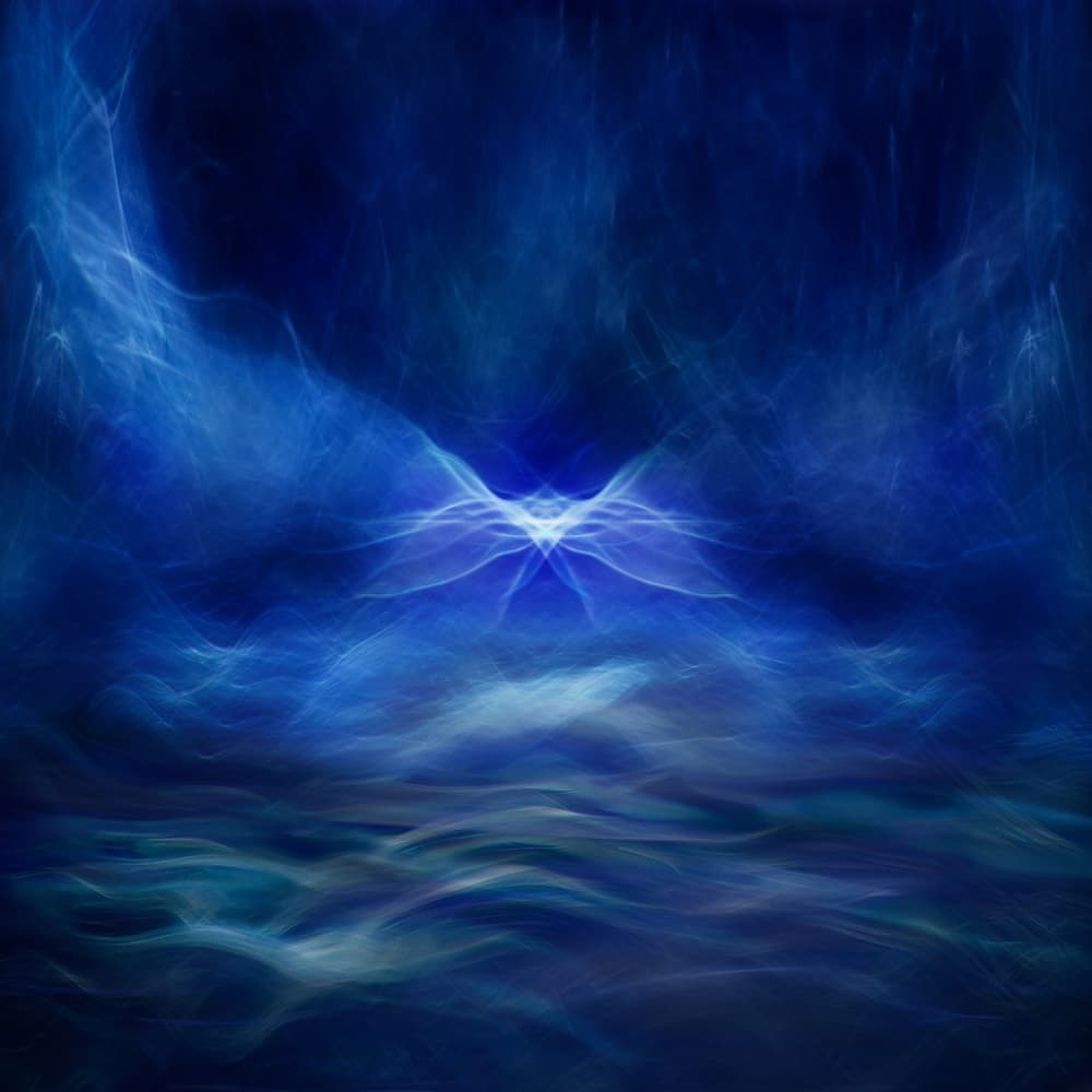 Deep Blue Ethereal Glow by Willy Marthinussen — canvas wall art