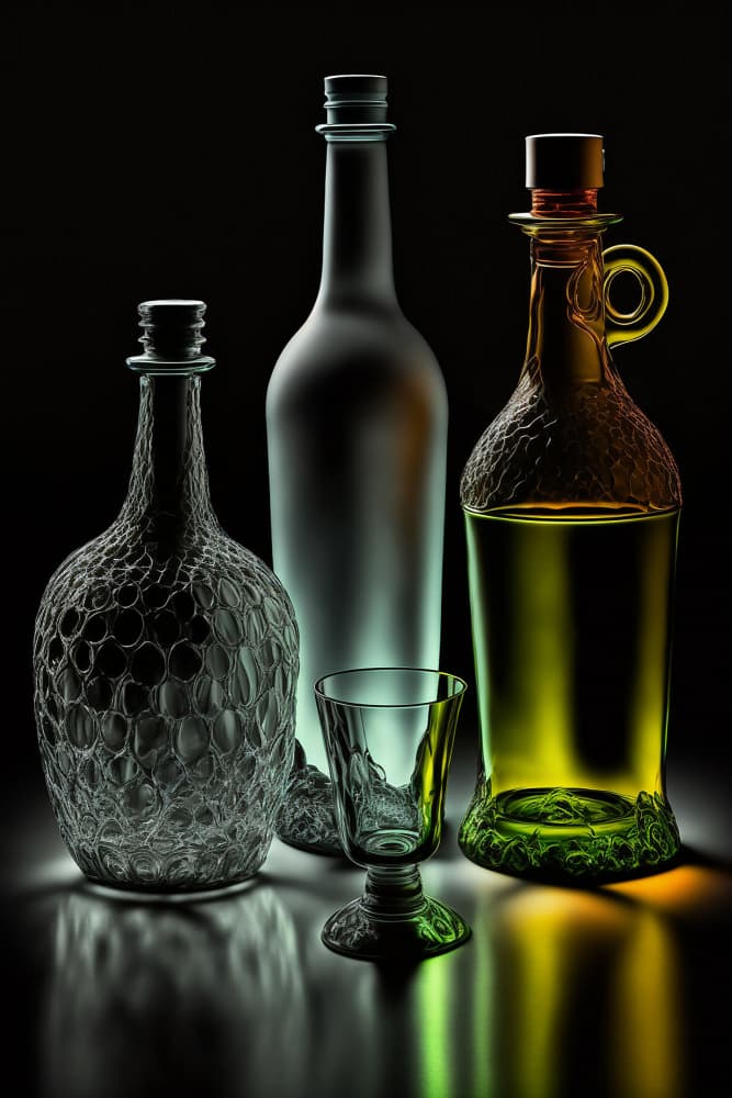Vibrant Glass Still Life by Andri Priyadi — canvas wall art