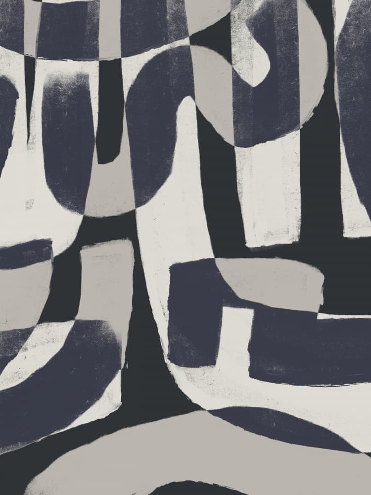 Textured Abstract Forms by Little Dean — canvas wall art