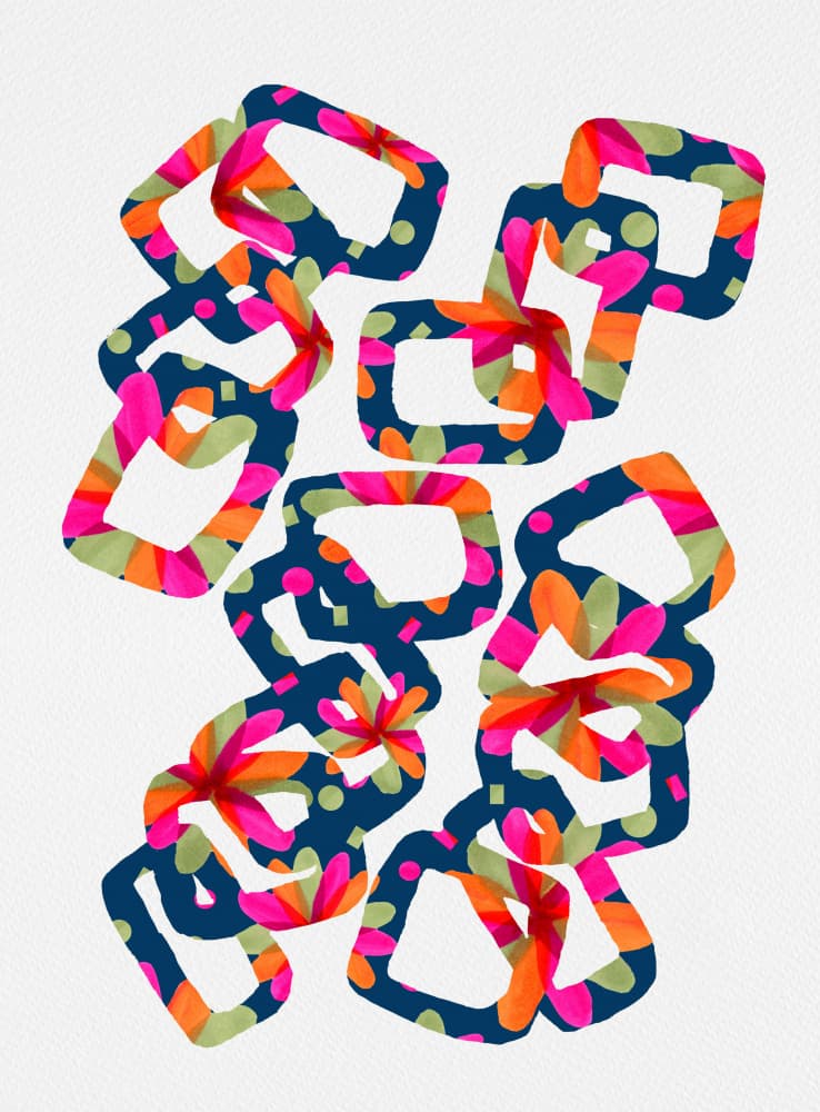 Playful Abstract Pattern by Michele Channell — canvas wall art