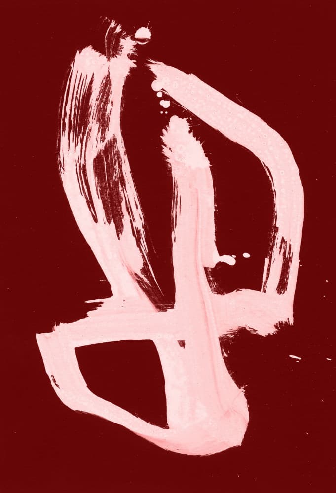 Abstract Red Flow by Santhosh ch — canvas wall art