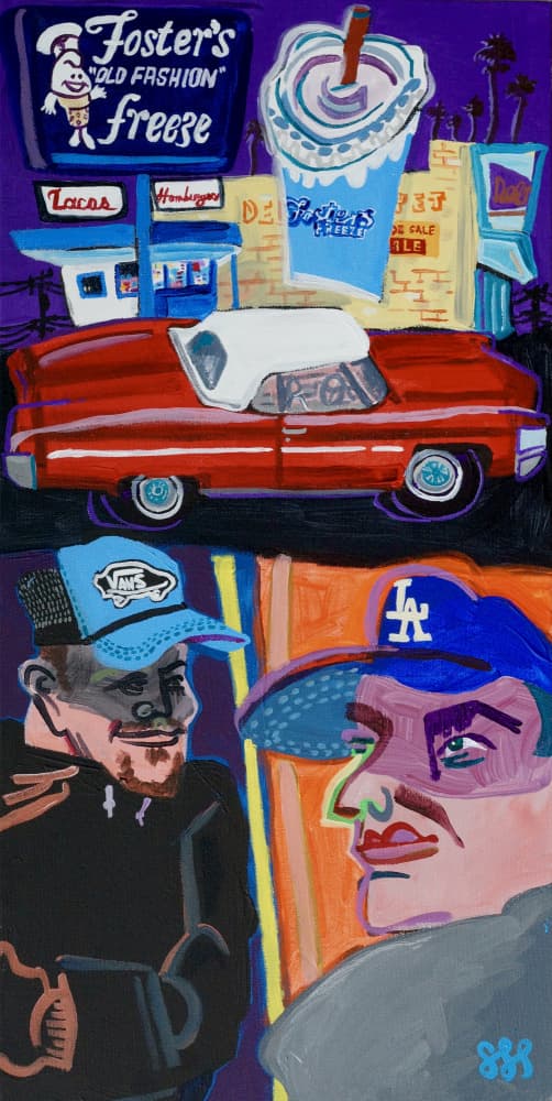 Retro Ride City Life by Steve Spencer — canvas wall art