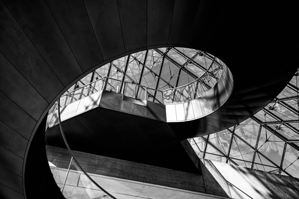 Abstract Architectural Curves by Dimitar Genchev — canvas wall art