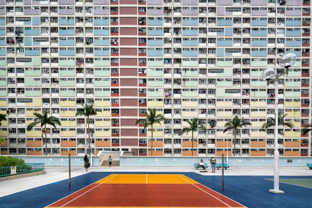 Colorful City Grid by Fahad Abdualhameid — canvas wall art