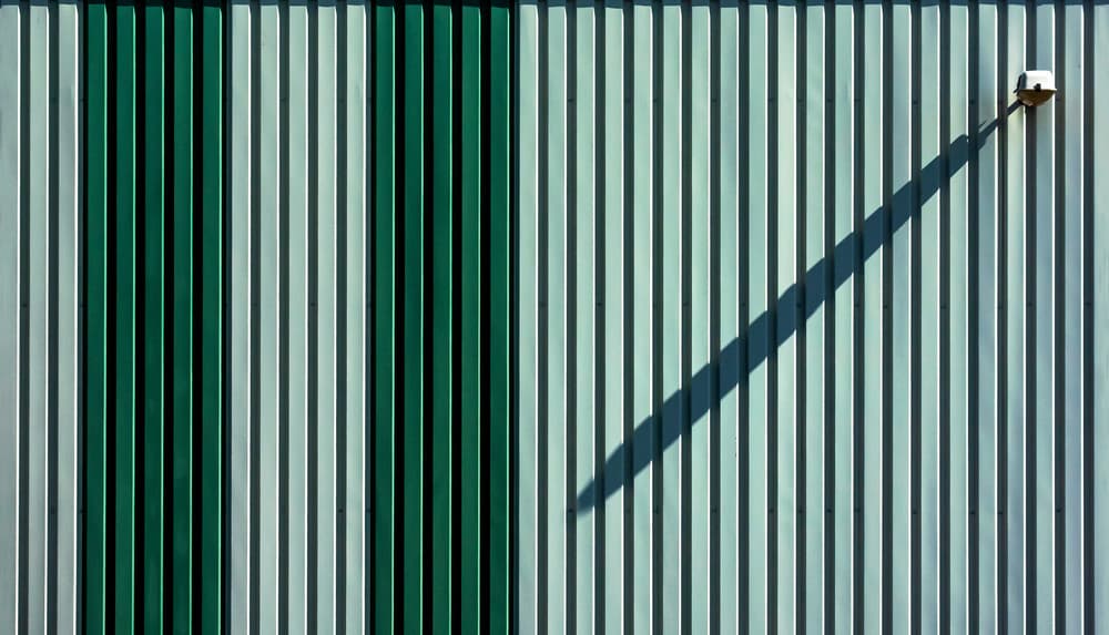 Corrugated Green Shadow by Lus Joosten — canvas wall art
