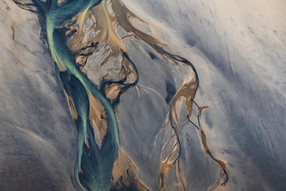 Braided River Delta by Gerald Macua — canvas wall art