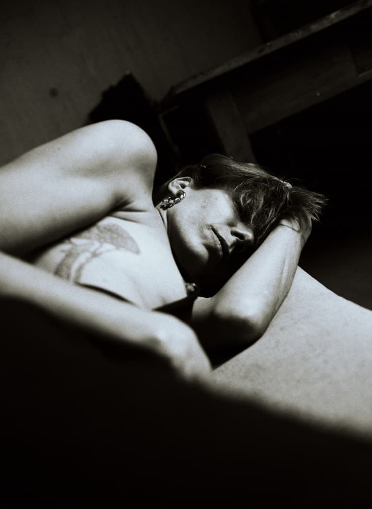 Peaceful Sleep Portrait by Steffen Lauterbach — canvas wall art