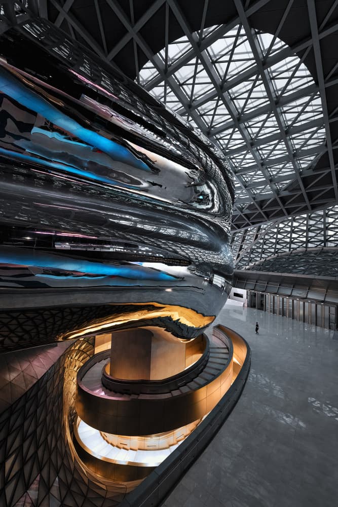 Futuristic Urban Interior by Mei Xu — canvas wall art