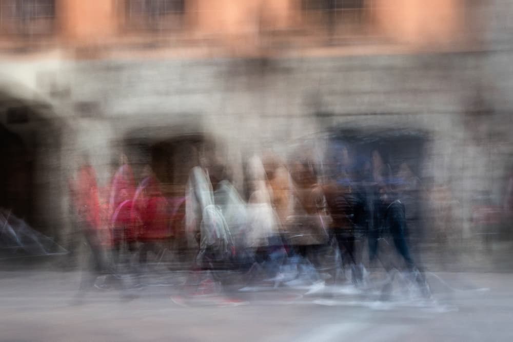 Blurred City Motion by swapnil deshpande — canvas wall art