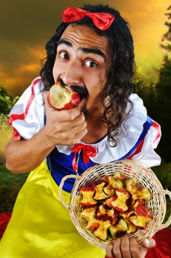 Snow White Apple Feast by UfukCRY — canvas wall art