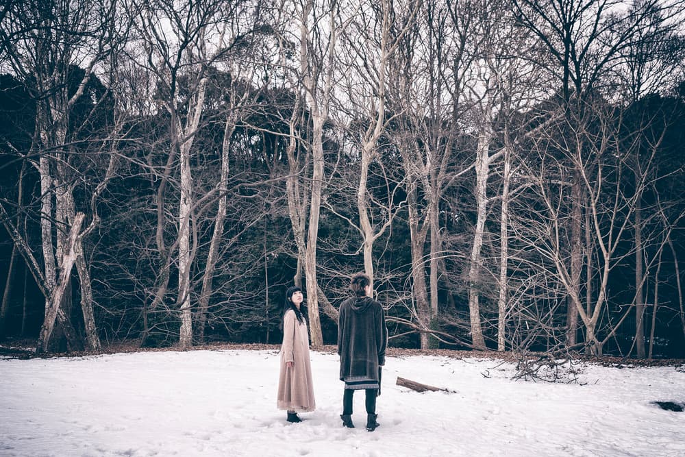 Winter Forest Figures by 7 Flavor C/P — canvas wall art