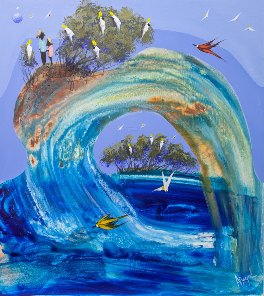 Coastal Dream Wave by Adam Bogusz — canvas wall art
