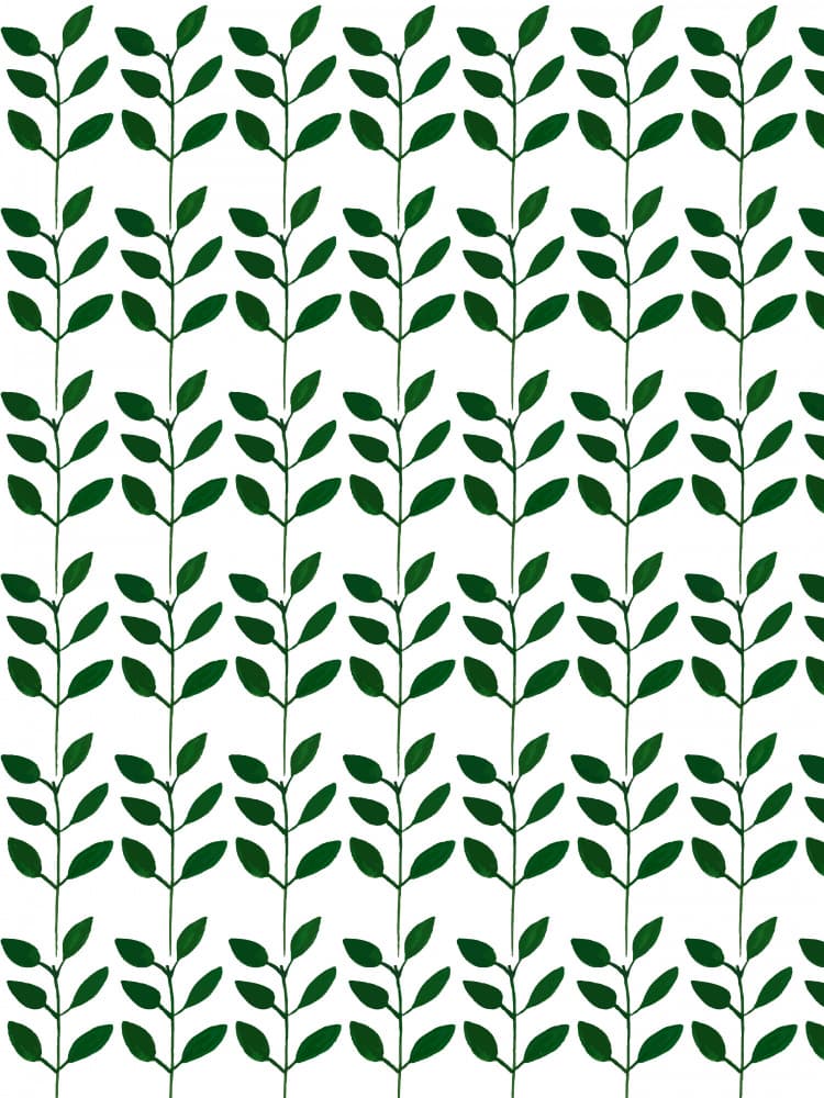 Green Leafy Pattern by Elizabeth C — canvas wall art