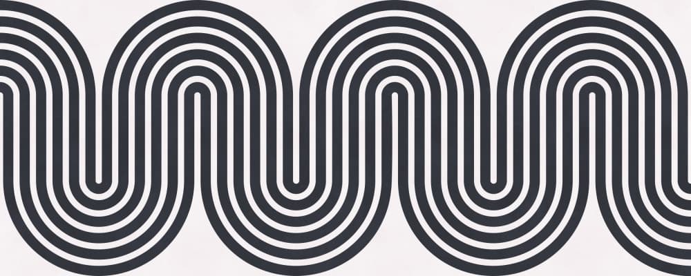 Geometric Wave Pattern by Vitor Costa — canvas wall art