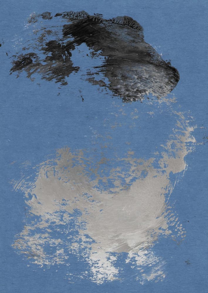 Blue Gray Abstract Strokes by Santhosh ch — canvas wall art