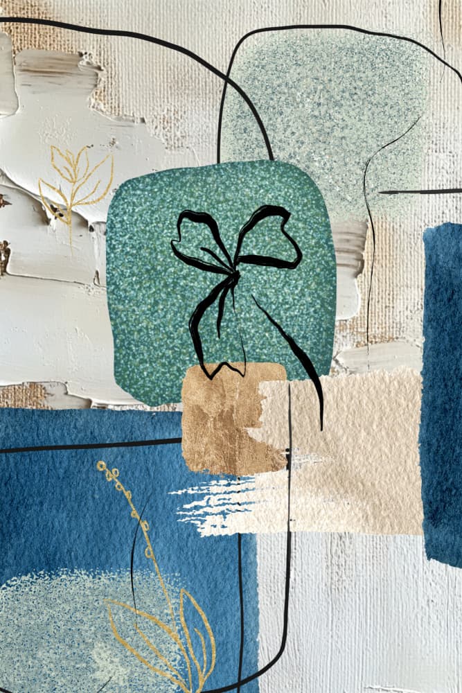 Ocean Blues 2 by Sally Ann Moss — canvas wall art