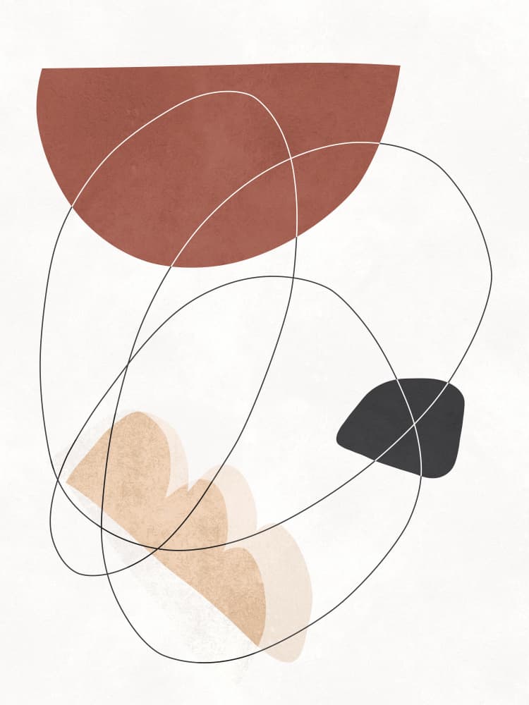 Modern Abstract Forms by Vitor Costa — canvas wall art