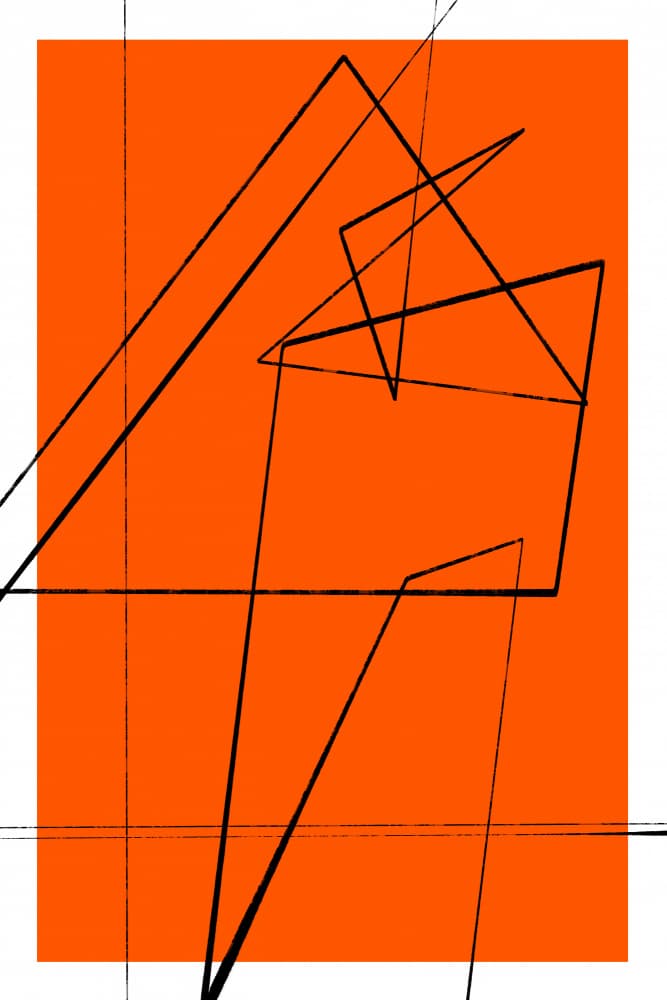 Geometric Tangle by Treechild — canvas wall art