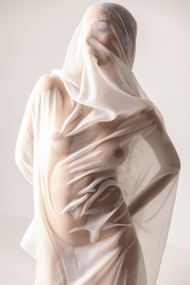 Sheer Fabric Form by Enis Onur — canvas wall art