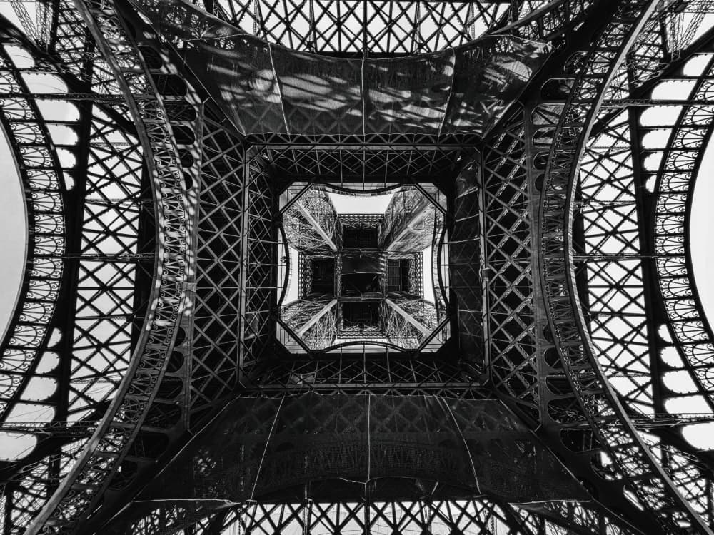 Geometric Eiffel Tower by TILL OLICKAL — canvas wall art