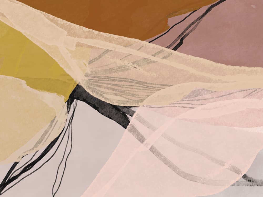 Abstract Earthy Layers by Gemma Bardot — canvas wall art