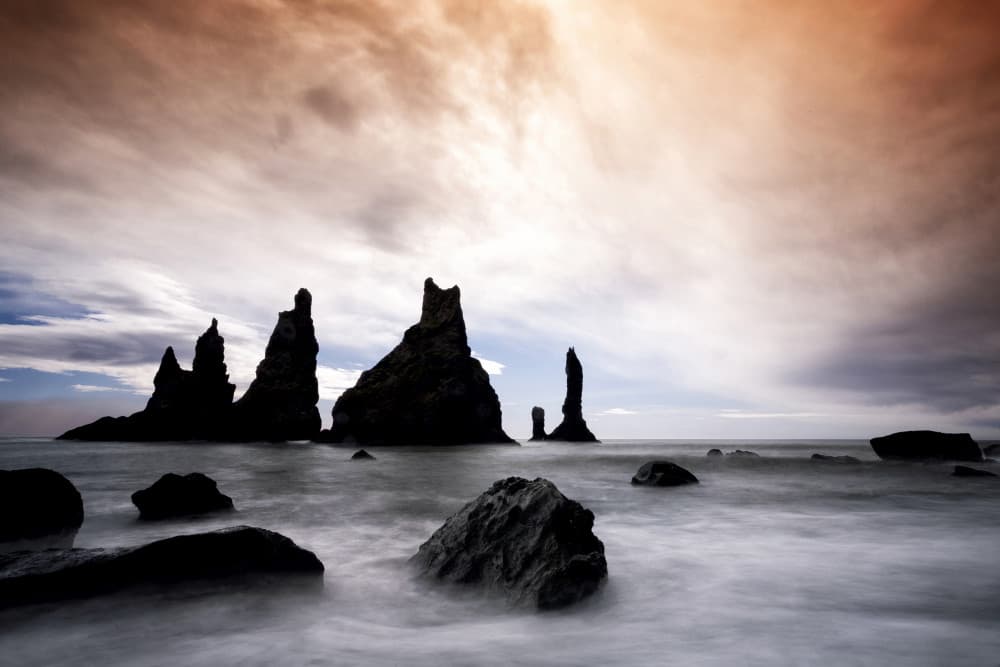 Dramatic Sea Stacks by Þorsteinn H. Ingibergsson — canvas wall art