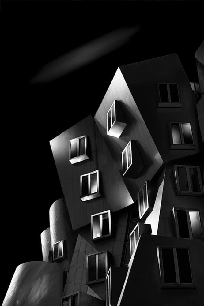 Modern Architectural Angles by Yun Thwaits — canvas wall art