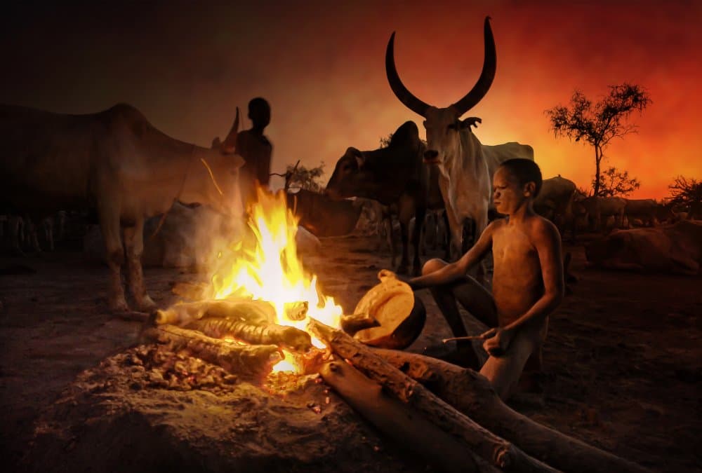Mundari fire by Svetlin Yosifov — canvas wall art