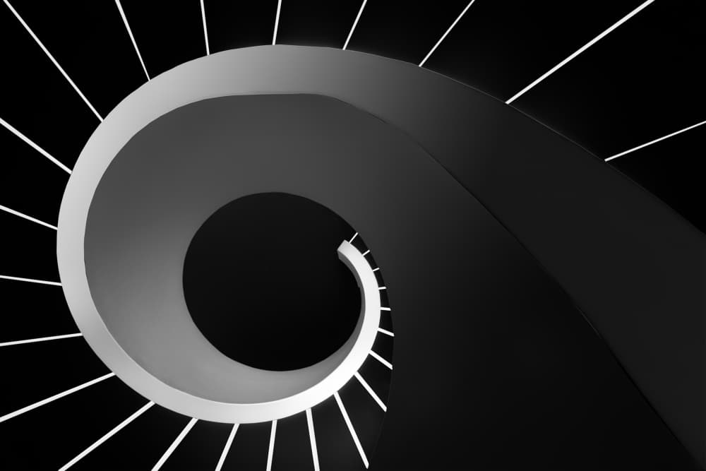 Modern Spiral Staircase by Paulo Abrantes — canvas wall art