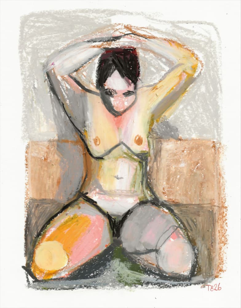 Seated Nude by Tore Bahnson — canvas wall art