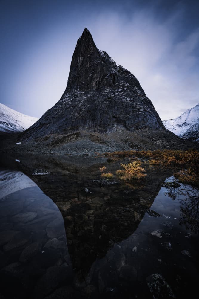 Dramatic Peak Reflection by Willa Wei — canvas wall art