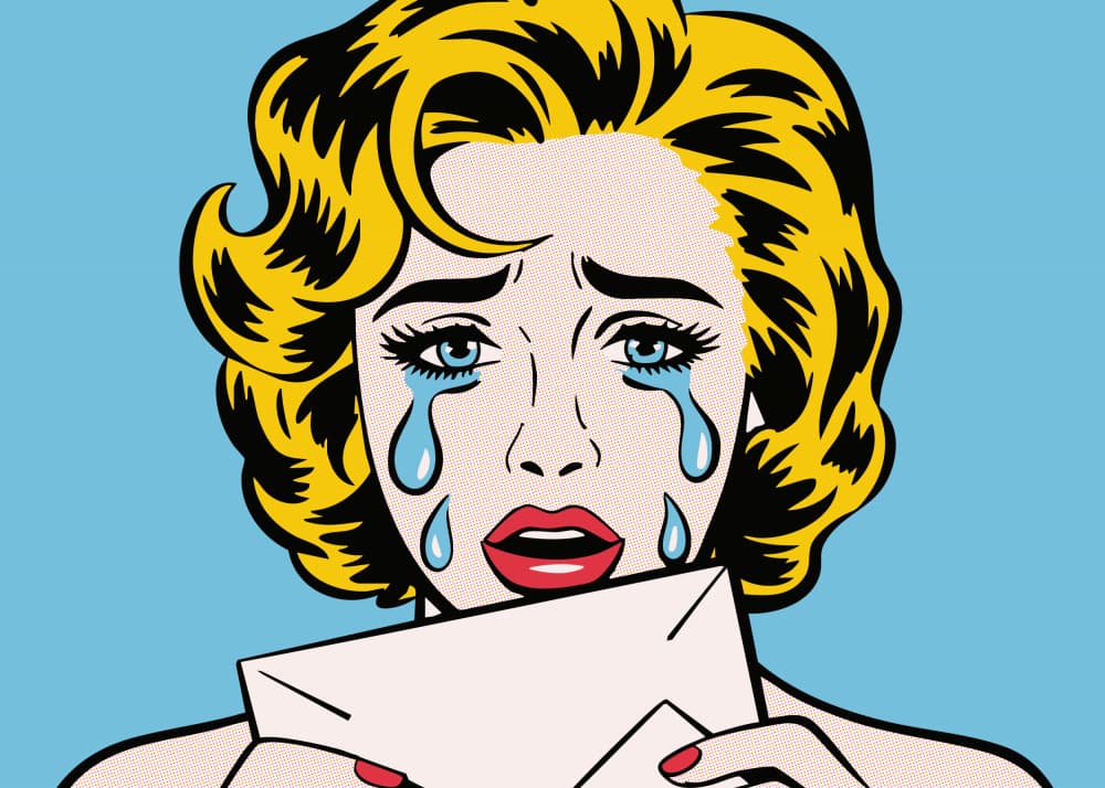 Crying Pop Art Woman